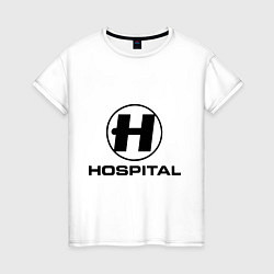 Футболка хлопковая женская Hospital, цвет: белый