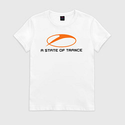 Футболка хлопковая женская A State of Trance, цвет: белый