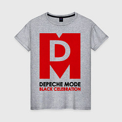 Футболка хлопковая женская Depeche Mode: Black Celebration, цвет: меланж