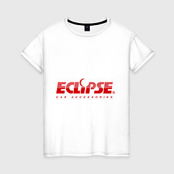 Футболка хлопковая женская Eclipse, цвет: белый