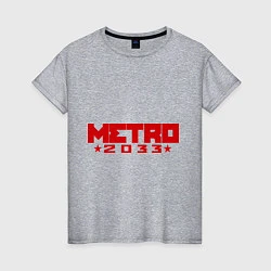 Женская футболка Metro 2033