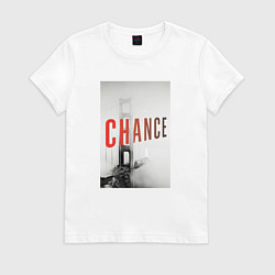 Футболка хлопковая женская Chance Gate, цвет: белый