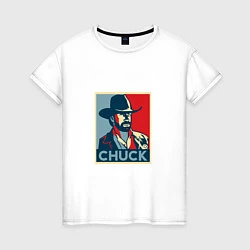 Женская футболка Chuck Poster