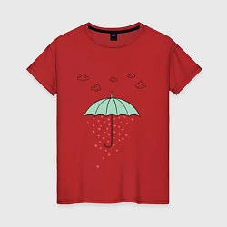 Женская футболка Любовный дождик