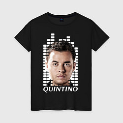 Футболка хлопковая женская EQ: Quintino, цвет: черный