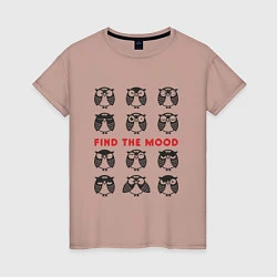 Женская футболка Owl: find the moon