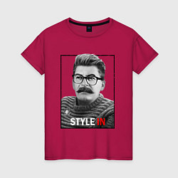 Футболка хлопковая женская Stalin: Style in, цвет: маджента