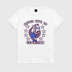 Женская футболка WWE Never Give Up