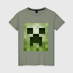 Женская футболка Мinecraft creeper