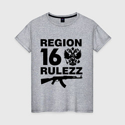 Женская футболка Region 16 Rulezz