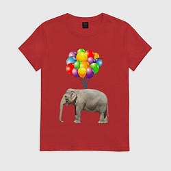 Женская футболка Воздушный слоник