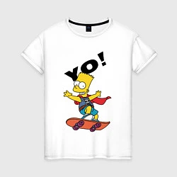 Женская футболка Yo Bart