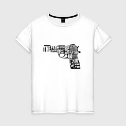 Женская футболка Pulp Fiction Gun