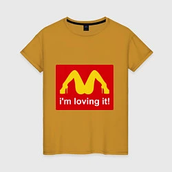 Женская футболка Im lovin it!