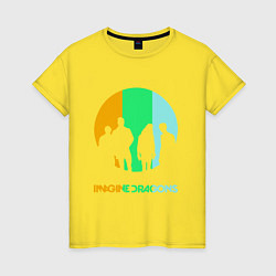 Футболка хлопковая женская Imagine Dragons: Evolve, цвет: желтый