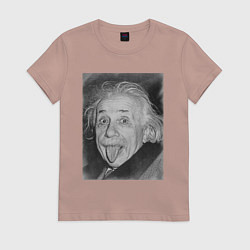 Женская футболка Энштейн дурачится