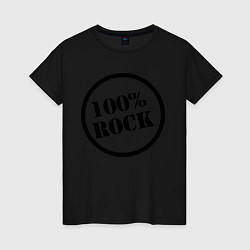 Женская футболка 100% Rock