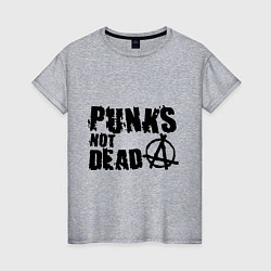 Женская футболка Punks not dead