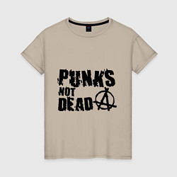 Женская футболка Punks not dead