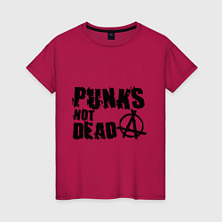 Женская футболка Punks not dead