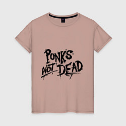 Женская футболка Punks not dead