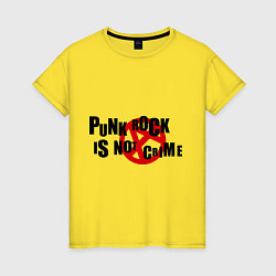 Женская футболка Punk Rock is not a crime