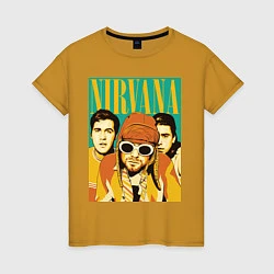 Женская футболка Nirvana