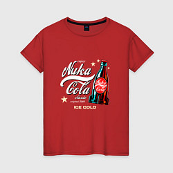 Футболка хлопковая женская Nuka-Cola Enjoy, цвет: красный