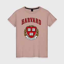 Женская футболка Harvard university