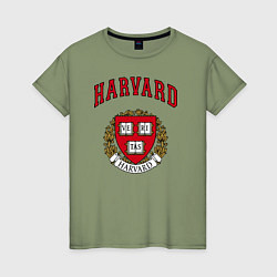 Женская футболка Harvard university