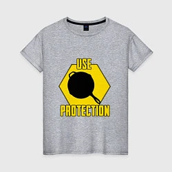 Женская футболка Use Protection