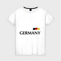 Футболка хлопковая женская Сборная Германии: 10 номер, цвет: белый