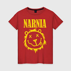 Футболка хлопковая женская Narnia, цвет: красный