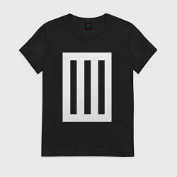 Футболка хлопковая женская Paramore Symbol, цвет: черный