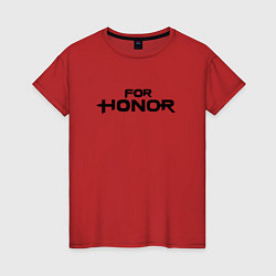 Футболка хлопковая женская For Honor, цвет: красный