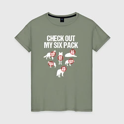 Женская футболка Зацени мои шесть целей