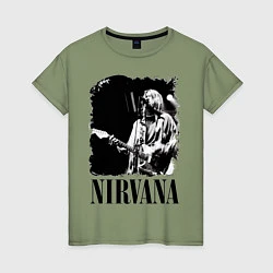 Женская футболка Black Nirvana