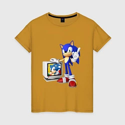 Женская футболка Sonic TV