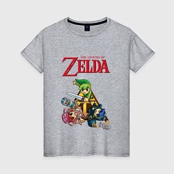 Женская футболка Zelda: Tri force heroes