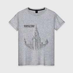 Женская футболка Moscow MSU