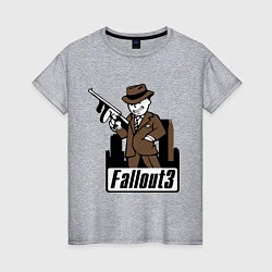 Женская футболка Fallout Man with gun