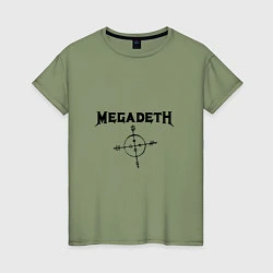 Женская футболка Megadeth Compass