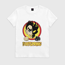 Футболка хлопковая женская The Offspring Boy, цвет: белый