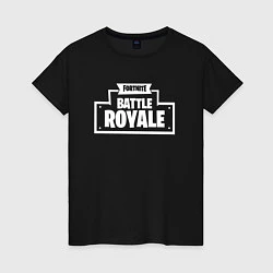 Футболка хлопковая женская Fortnite: Battle Royale, цвет: черный