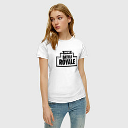 Футболка хлопковая женская Fortnite: Battle Royale, цвет: белый — фото 2