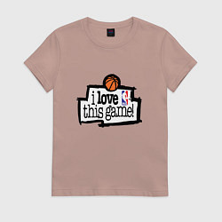 Женская футболка Basketball: I love this game