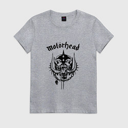 Футболка хлопковая женская Motrhead: Black Devil, цвет: меланж