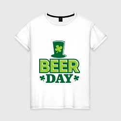 Женская футболка Beer day