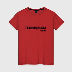 Футболка хлопковая женская Turnikman Inside, цвет: красный