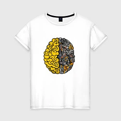 Женская футболка Мозг инженера